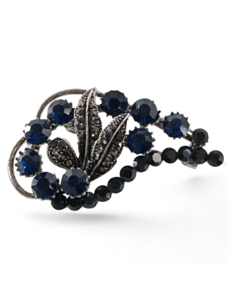 BROSZKA BROSZA  ASYMETRYCZNY ZAWIJAS Z KAMIENIAMI GRANAT LOLITA AKCESORIA