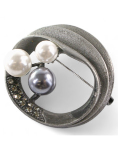 BROSZKA BROSZA  GALERYJNA  WIECNIEC Z PERŁAMI PERŁA... 2