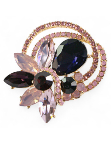 BROSZKA BROSZA  BOGATO ZDOBIONA KAMIENIAMI...