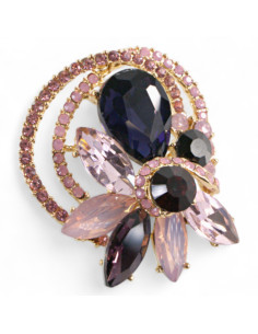 BROSZKA BROSZA  BOGATO ZDOBIONA KAMIENIAMI  LOLITA AKCESORIA 2