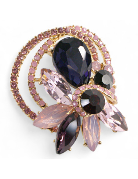 BROSZKA BROSZA  BOGATO ZDOBIONA KAMIENIAMI  LOLITA AKCESORIA