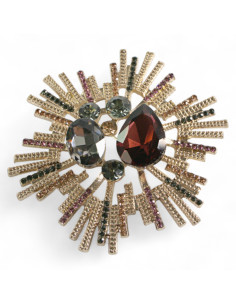 BROSZKA BROSZA  ROZETA  Z KAMIENIEM  LOLITA AKCESORIA 2