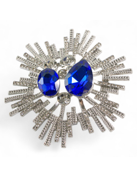 BROSZKA BROSZA  ROZETA  CHABROWY KAMIEŃ  LOLITA AKCESORIA