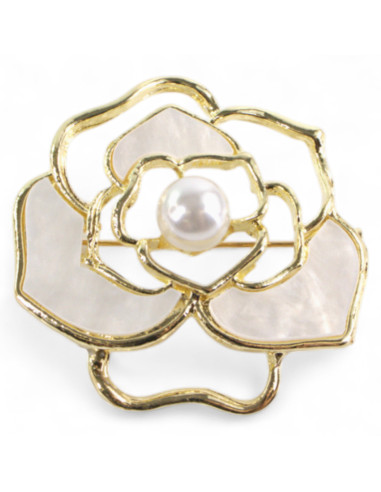 BROSZKA BROSZA  PERŁOWA RÓŻA  LOLITA AKCESORIA