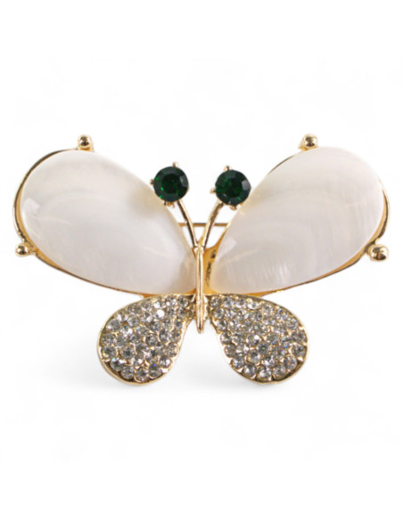 BROSZKA BROSZA  PERŁOWY MOTYL   LOLITA AKCESORIA