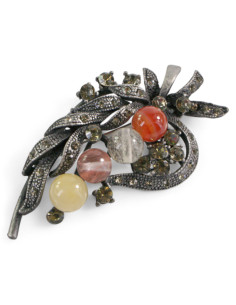 BROSZKA BROSZA BUKIET Z KOLOROWYMI KORALAMI LOLITA AKCESORIA