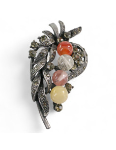 BROSZKA BROSZA BUKIET Z KOLOROWYMI KORALAMI LOLITA AKCESORIA 2