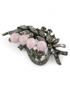 BROSZKA BROSZA BUKIET Z RÓZOWYMI KORALAMI LOLITA AKCESORIA 2