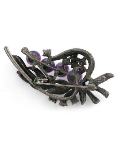 BROSZKA BROSZA BUKIET Z KOLOROWYMI KORALAMI...