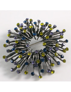 BROSZKA BROSZA KOLCZASTY WIEŃIEC Z CYRKONIAMI  LOLITA...