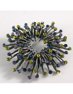 BROSZKA BROSZA KOLCZASTY WIEŃIEC Z CYRKONIAMI  LOLITA... 2