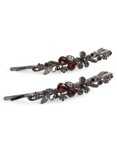 Wsuwka do włosów Dwa kwiatki z kryształkami 2 szt.... 2