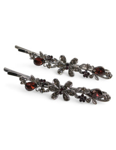 Wsuwka do włosów Dwa kwiatki z kryształkami 2 szt....