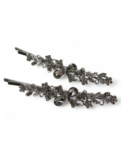 Wsuwka do włosów DwIe Kokardki z kryształkami 2 szt....