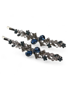 Wsuwka do włosów Dwie Kokardki z kryształkami 2 szt....