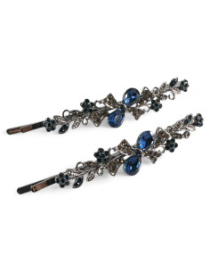 Wsuwka do włosów Dwie Kokardki z kryształkami 2 szt.... 2