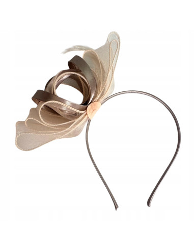 KOKARDA Z MATERIAŁU na GŁOWĘ KOKARDA FASCYNATOR...