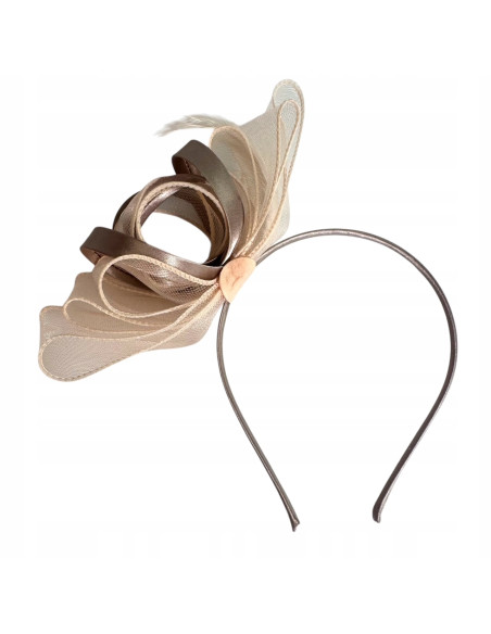 KOKARDA Z MATERIAŁU na GŁOWĘ KOKARDA FASCYNATOR Lolita Accessories