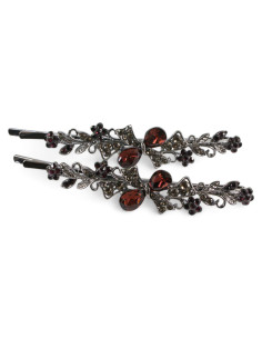 Wsuwka do włosów Dwie Kokardki z kryształkami 2 szt.... 2