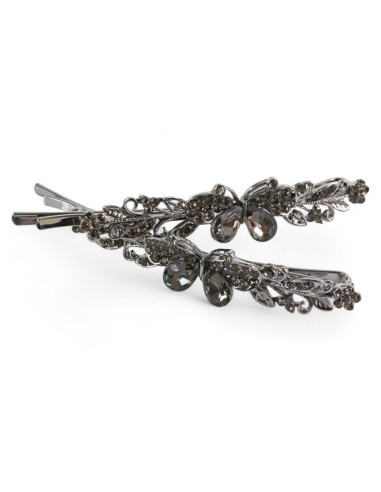 Wsuwka do włosów Motylki z kryształkami 2 szt....