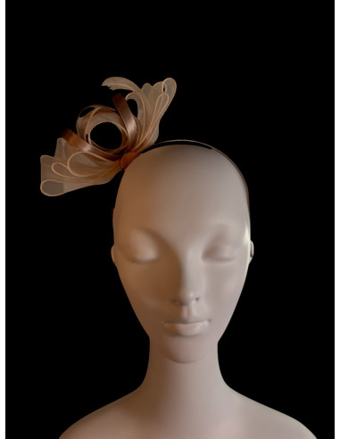 KOKARDA Z MATERIAŁU na GŁOWĘ KOKARDA FASCYNATOR...