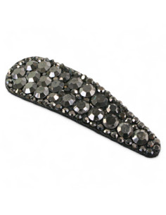 WIECZOROWA ELEGANCKA SPINKA DO WŁOSÓW GRAFITOWE CYRKONIE... 2