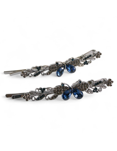 Wsuwka do włosów Motylki z kryształkami 2 szt....