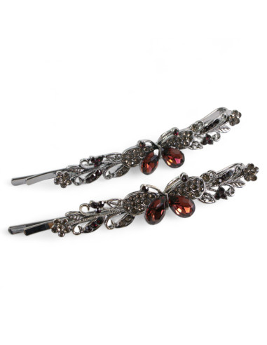 Wsuwka do włosów Motylki z kryształkami 2 szt....