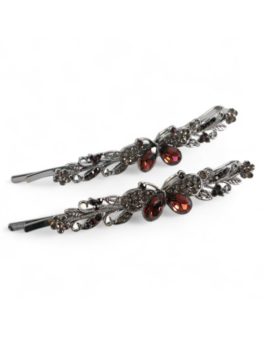 Wsuwka do włosów Motylki z kryształkami 2 szt....