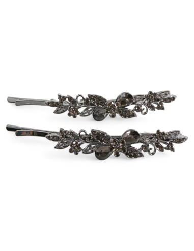 Wsuwka do włosów DwIe Kokardki z kryształkami 2...