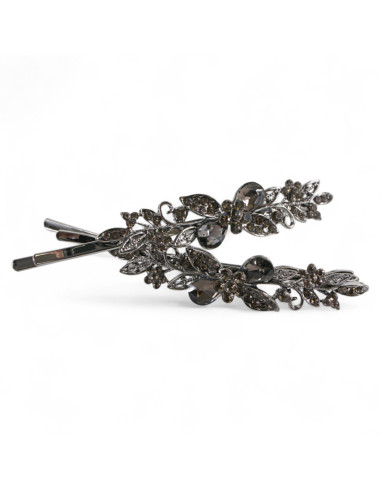 Wsuwka do włosów DwIe Kokardki z kryształkami 2...