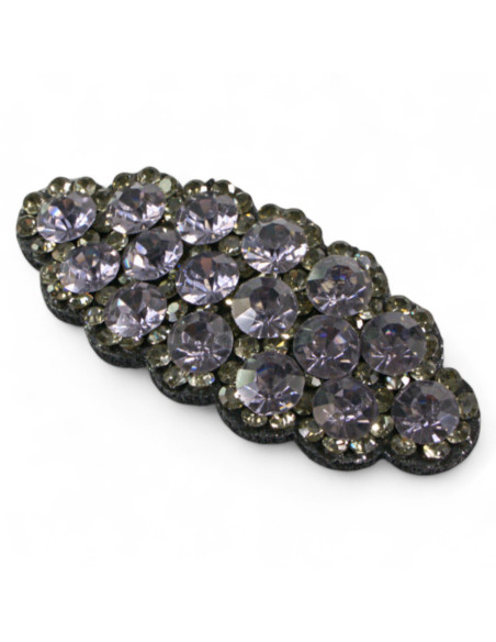 WIECZOROWA ELEGANCKA SPINKA DO WŁOSÓW FIOLETOWE CYRKONIE LOLITA AKCESORIA