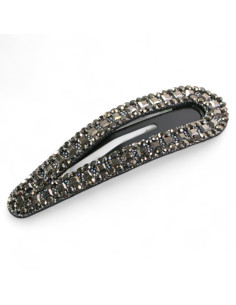 WIECZOROWA ELEGANCKA SPINKA DO WŁOSÓW GRAFITOWE CYRKONIE... 2