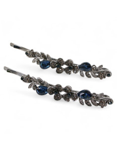 Wsuwka do włosów DWA KWIATKI  z kryształkami 2 szt.... 2