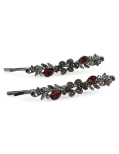 Wsuwka do włosów DWA KWIATKI z kryształkami 2 szt.... 2