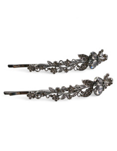 Wsuwka do włosów PAW z kryształkami 2 szt. GRAFIT Lolita... 2