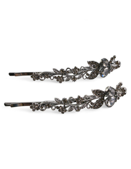 Wsuwka do włosów PAW z kryształkami 2 szt. GRAFIT Lolita Akcesoria