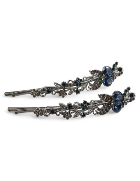 Wsuwka do włosów PAW z kryształkami 2 szt. GRANAT Lolita Akcesoria