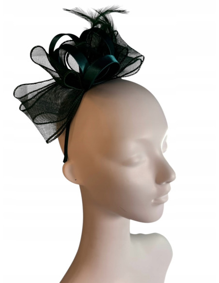 KOKARDA Z MATERIAŁU na GŁOWĘ KOKARDA FASCYNATOR Lolita Accessories