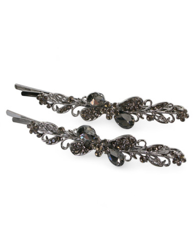 Wsuwka do włosów  Kokardki z kryształkami 2...
