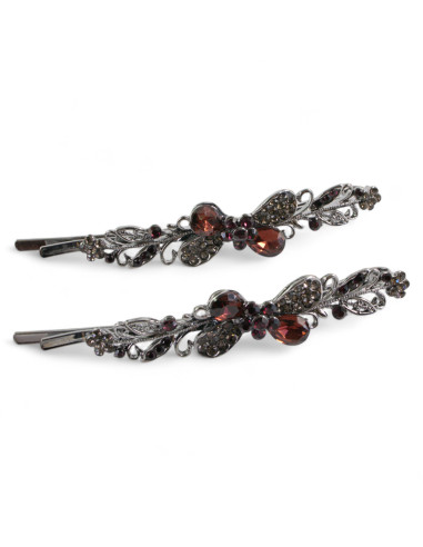 Wsuwka do włosów KOKARDKI  z kryształkami 2...