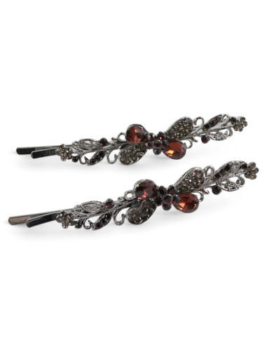 Wsuwka do włosów KOKARDKI  z kryształkami 2...