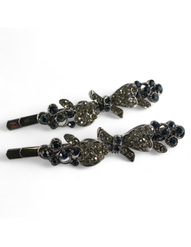 Wsuwka do włosów  Kokardki z kryształkami 2...