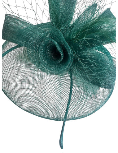 KWIAT Z MATERIAŁU na GŁOWĘ TOCZEK KAPELUSIK...