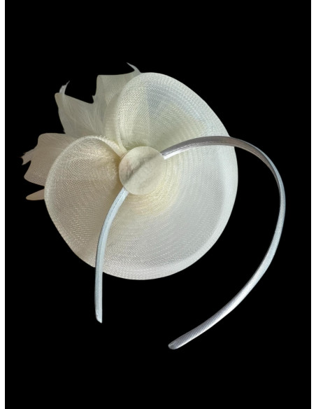 KWIAT Z MATERIAŁU na GŁOWĘ TOCZEK KAPELUSIK FASCYNATOR Lolita Accessories