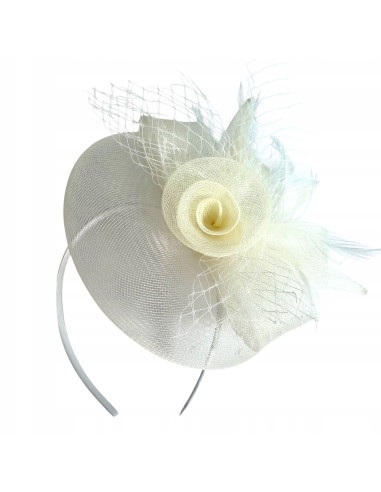 KWIAT Z MATERIAŁU na GŁOWĘ TOCZEK KAPELUSIK...