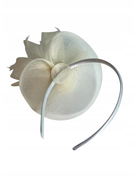 KWIAT Z MATERIAŁU na GŁOWĘ TOCZEK KAPELUSIK FASCYNATOR Lolita Accessories