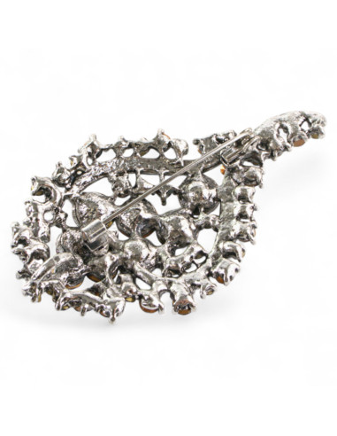 BROSZKA BROSZA WIKTORIAŃSKA KOLOROWY MEDALION...