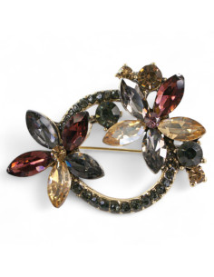 BROSZKA BROSZA WIĄZANKA KOMPOZYCKA KWIATY KWIATKI  LOLITA...