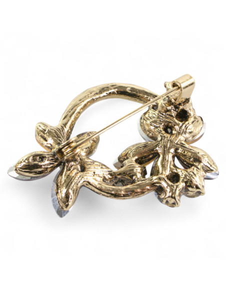 BROSZKA BROSZA WIĄZANKA KOMPOZYCKA KWIATY KWIATKI  LOLITA AKCESORIA